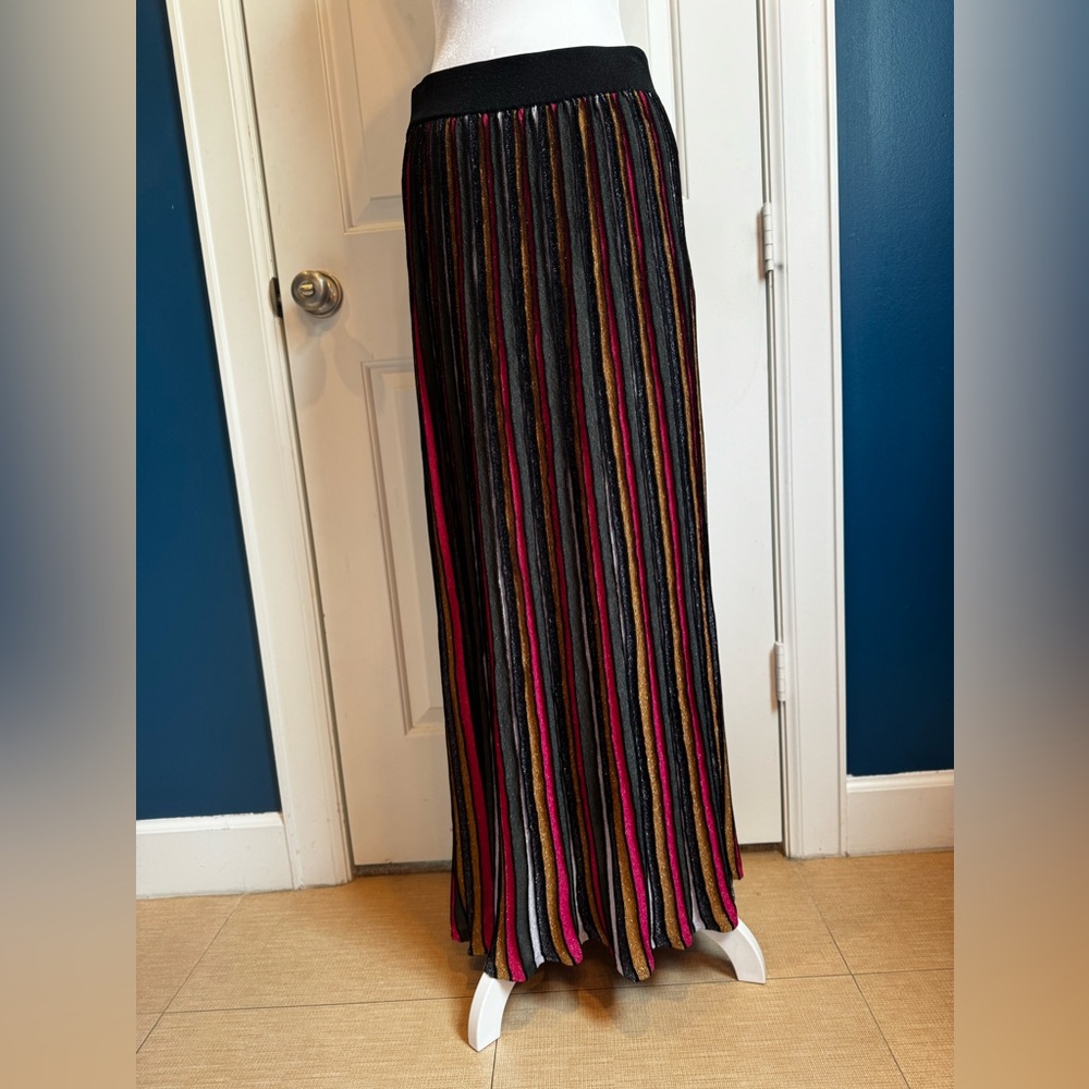 Boden metallic stripe maxi skirt. Only worn once!